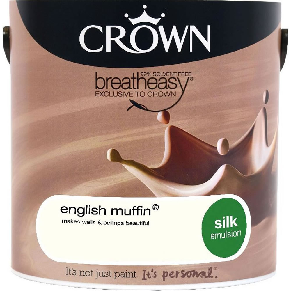 Crown Silk Emulsion Paint English Muffin 2.5L Image 1