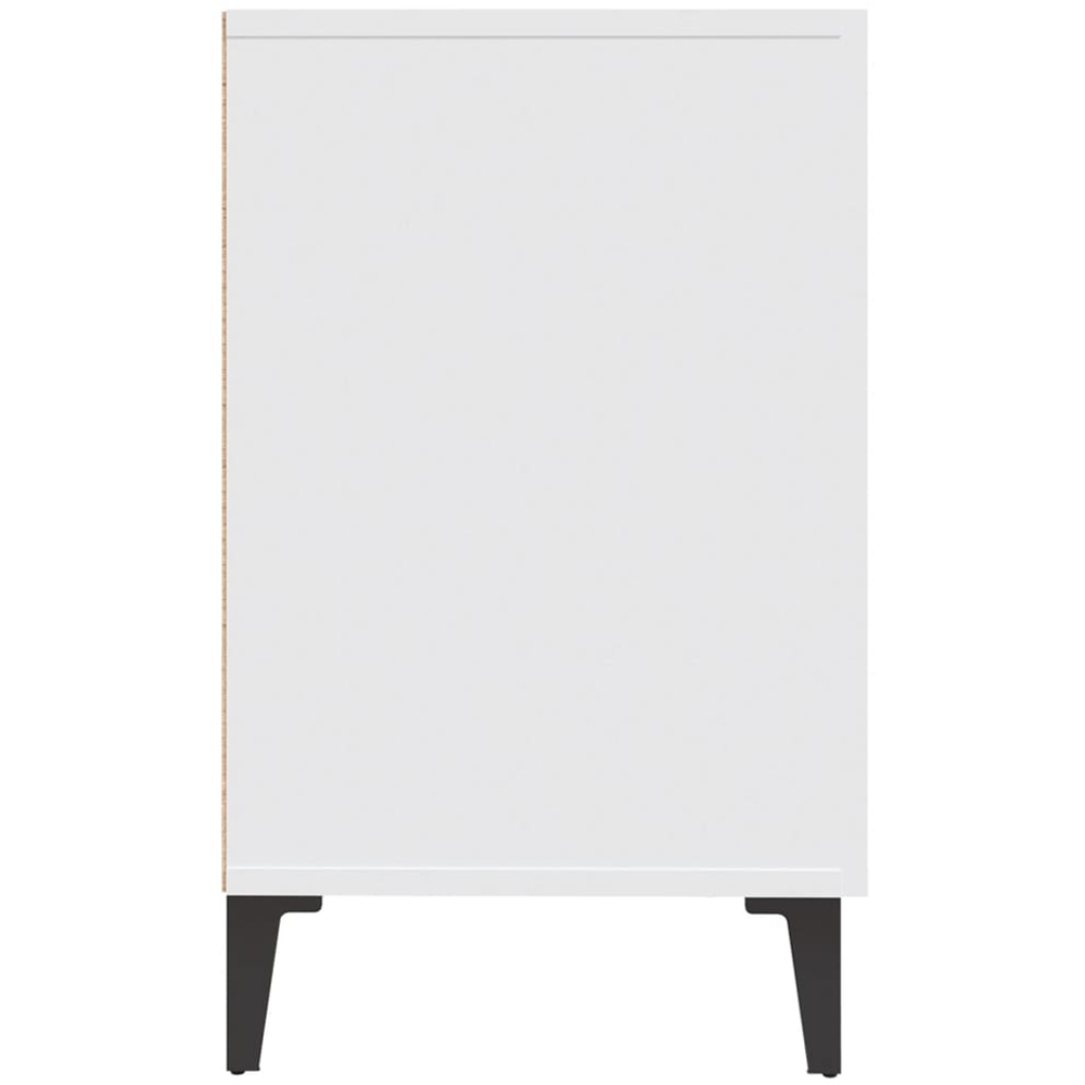 vidaXL 2 Door 2 Drawer White Sideboard Image 5