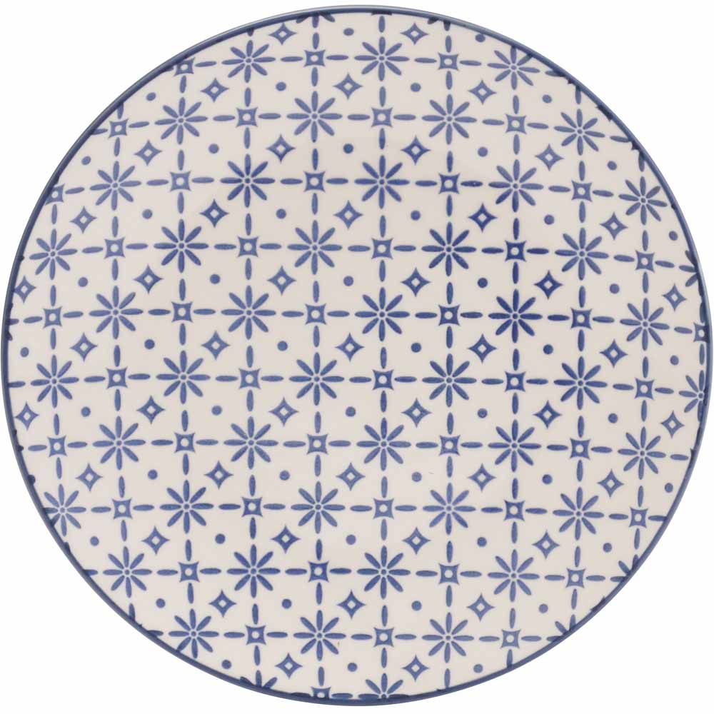 Wilko Blue Mezze Side Plate Image 1