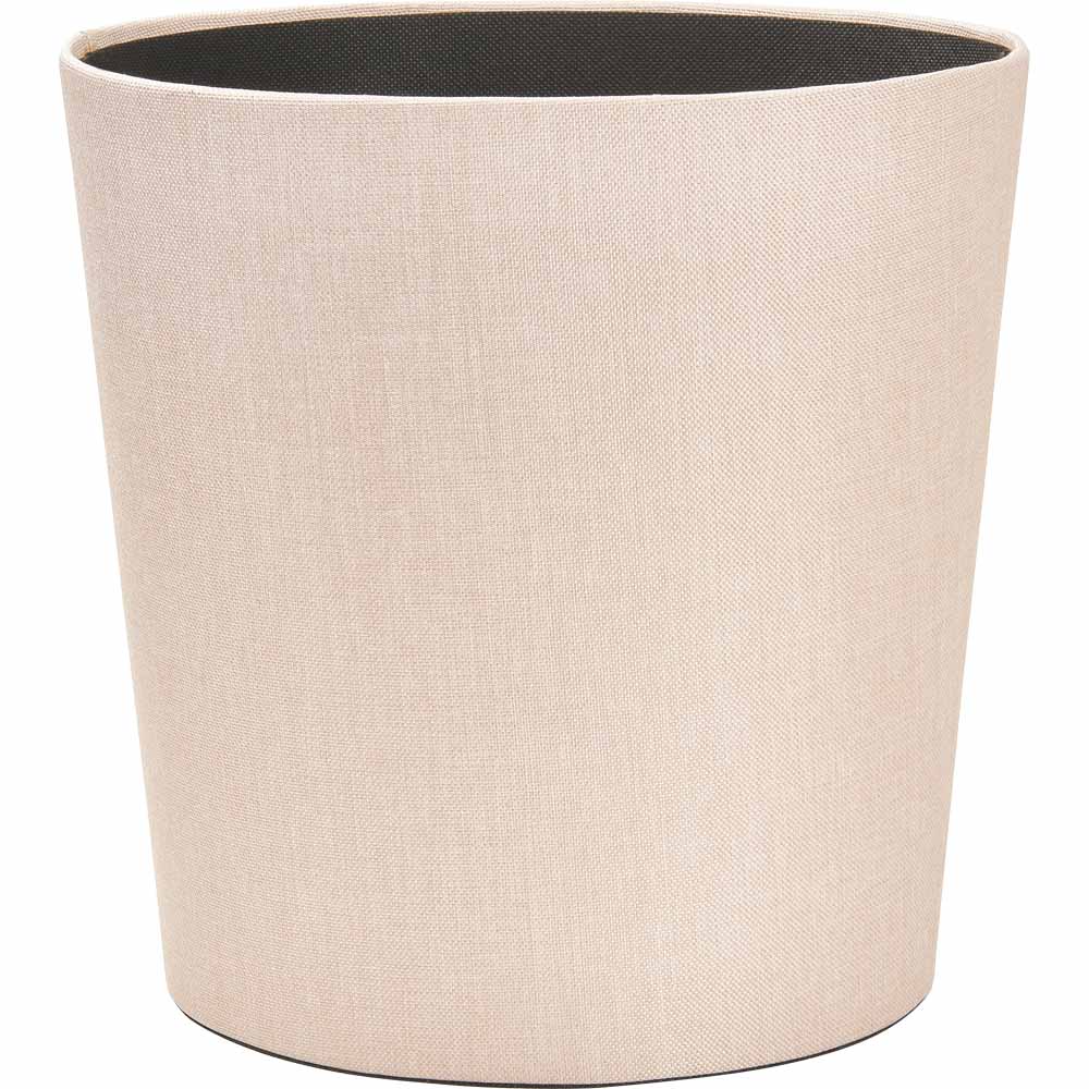 Wilko Blush Faux Linen Bin Wilko