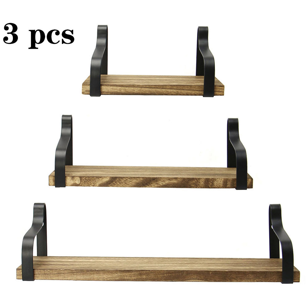 Living and Home Multi-Layers Wall Mounted Shelf 3 Pieces Image 3