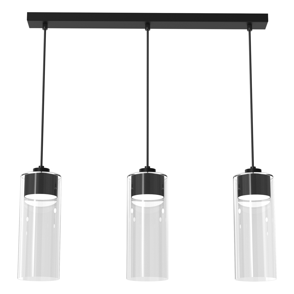 Milagro Clarissa Black Pendant Lamp 230V Image 1