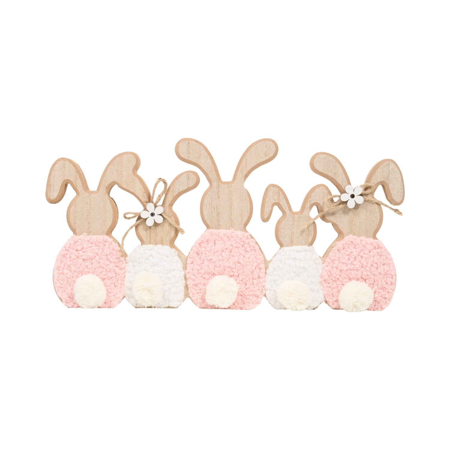 Wooden Rabbits Ornament Image 3
