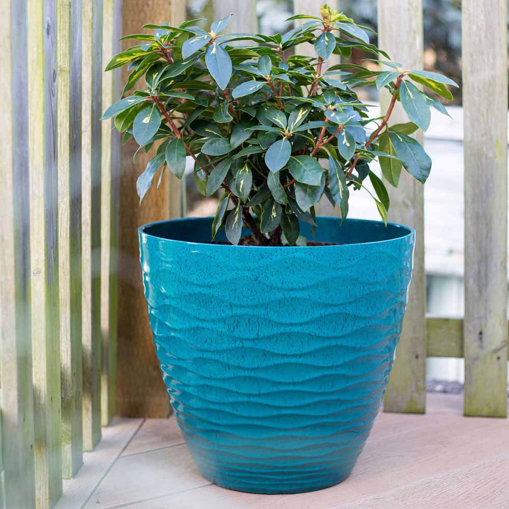 Plant Avenue Windermer Teal Plant Pot 38cm Image 7