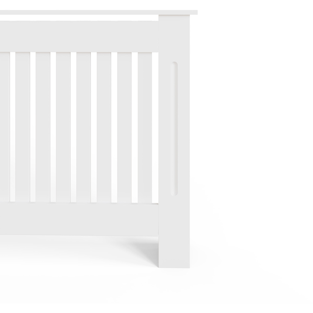 GFW Harrison White Open Slat Radiator Cover XL Image 5