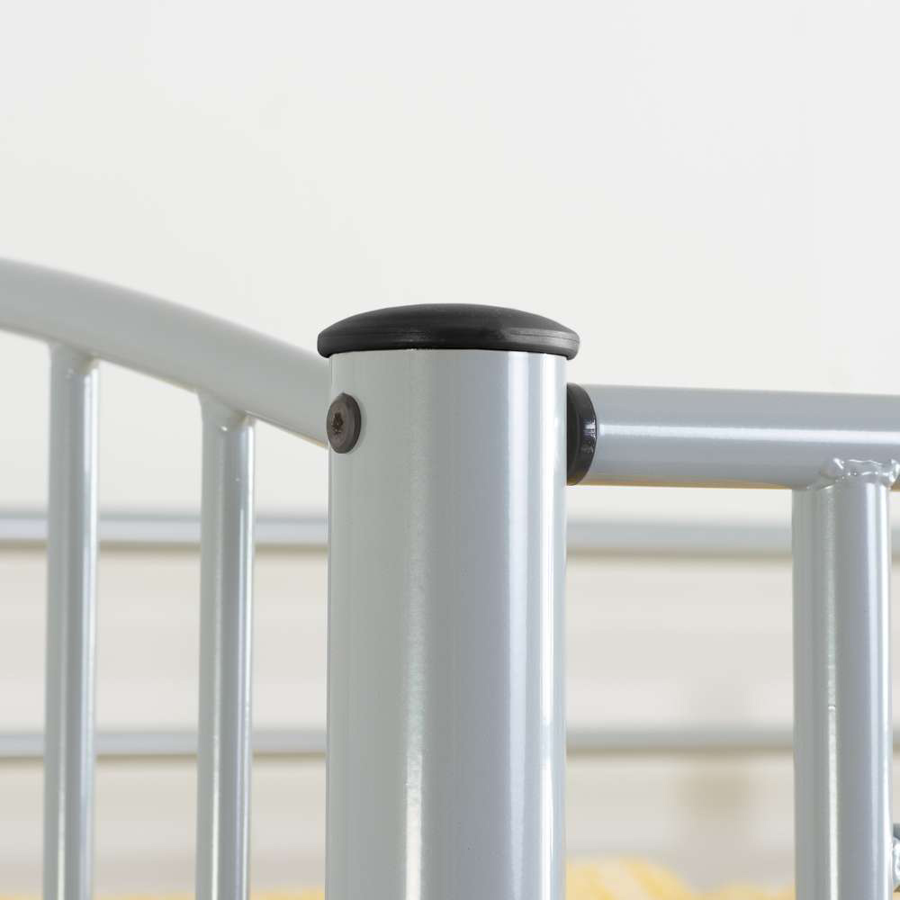Corfu Silver Steel Bunk Bed Image 6