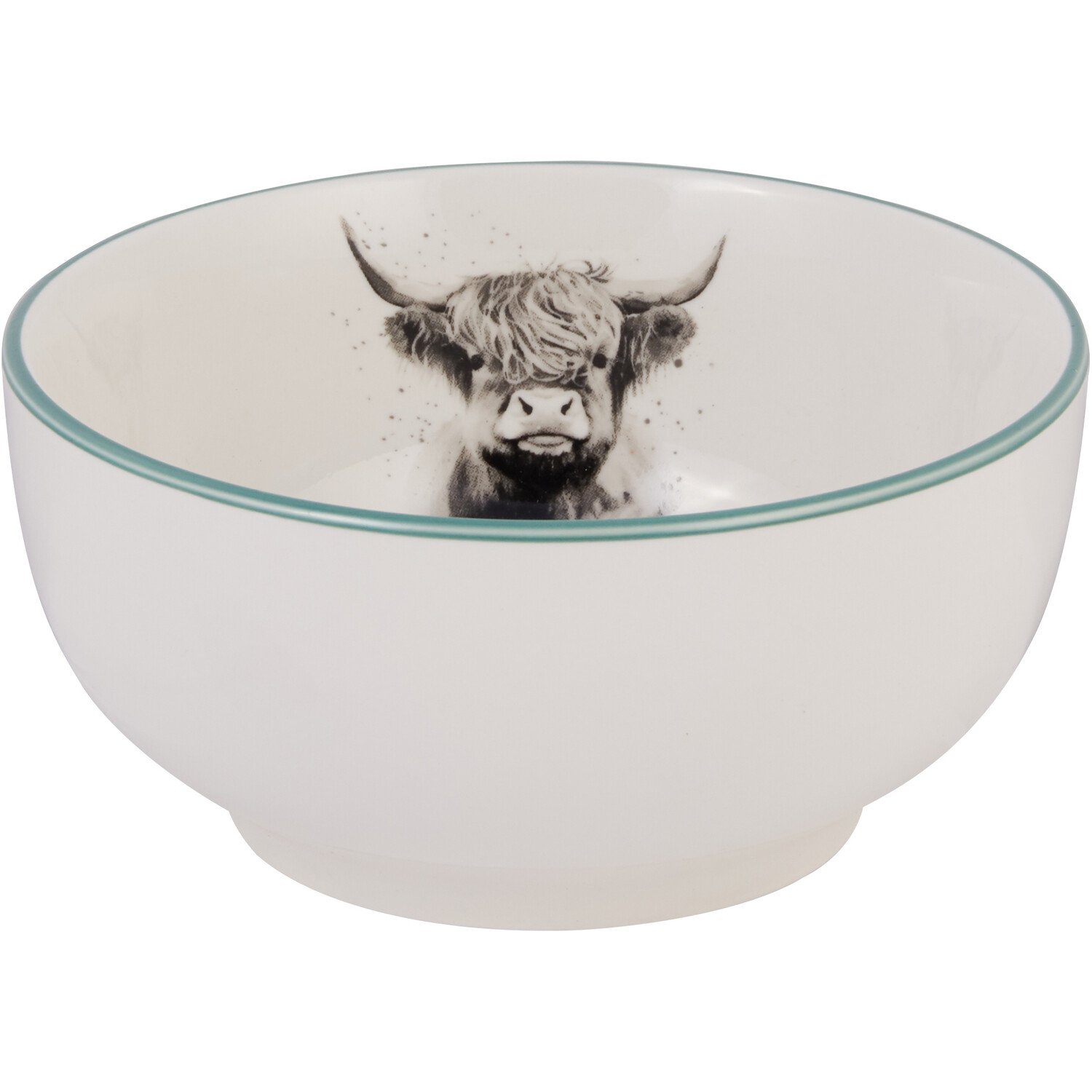 12-Piece Highland Cow Dinner Set - White Image 6