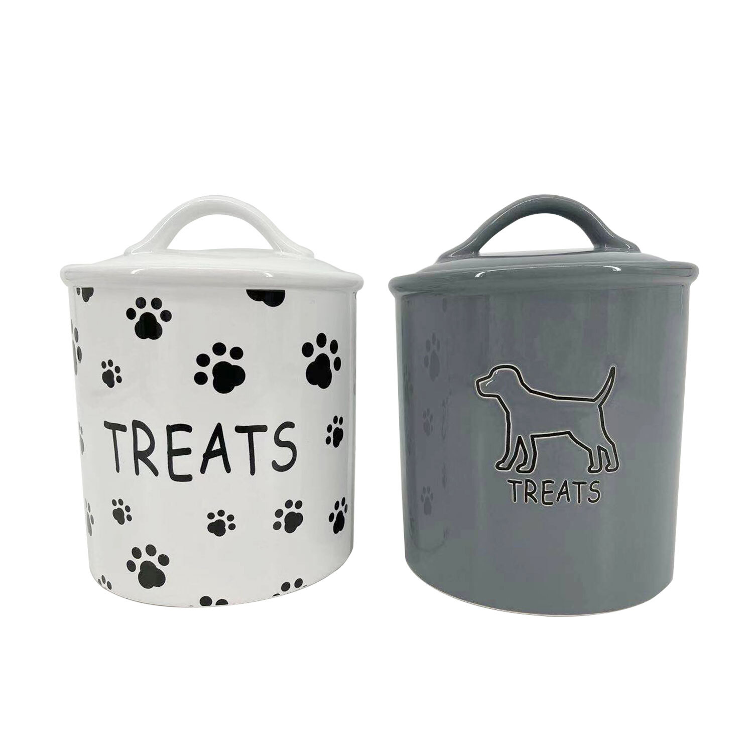 Single Clever Paws Dog Treat Storage Jar in Assorted styles Image