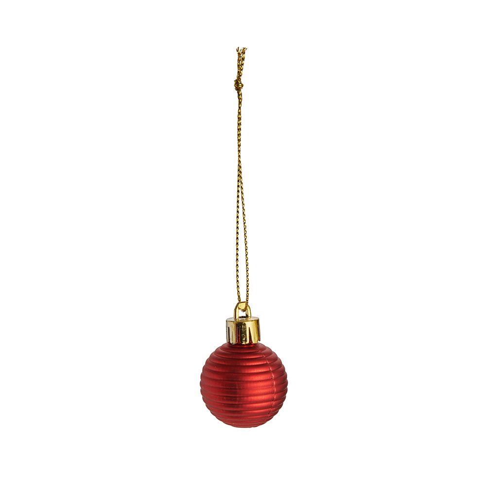 Wilko 35 Pack Small Winter Mix Red Baubles Image 7
