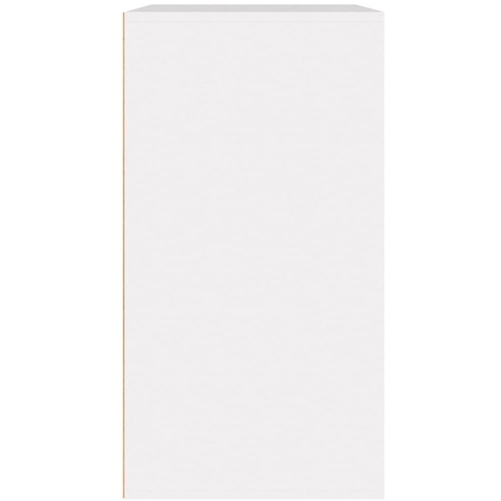 vidaXL Single Drawer 3 Shelf White Cosmetic Cabinet Image 7