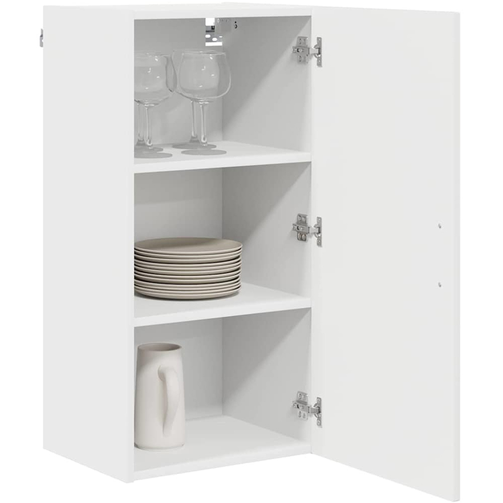 vidaXL Kalmar Single Door High Gloss White Wall Kitchen Cabinet Image 3