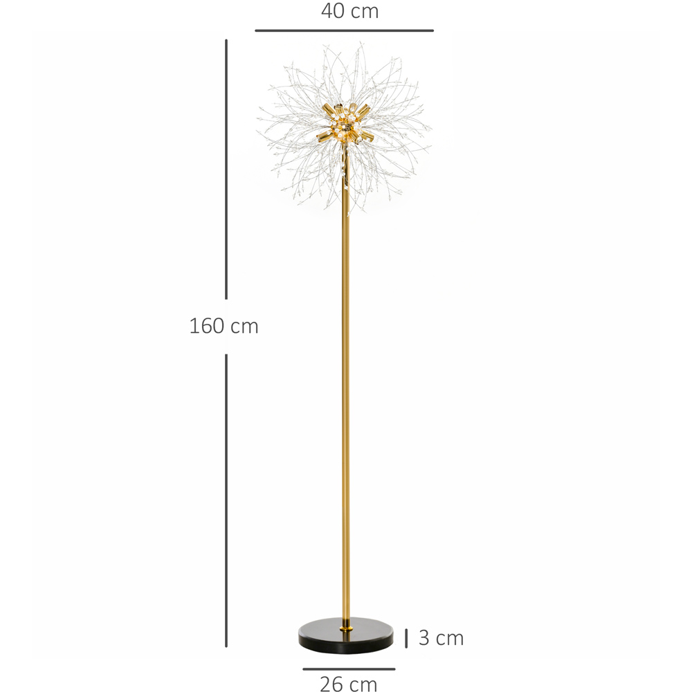 HOMCOM Dandelion Tall Floor Lamp Image 7