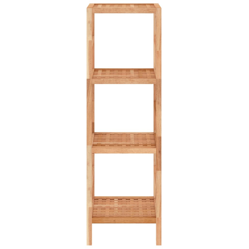 vidaXL 3 Shelf Solid Walnut Wood Bathroom Storage Unit Image 3
