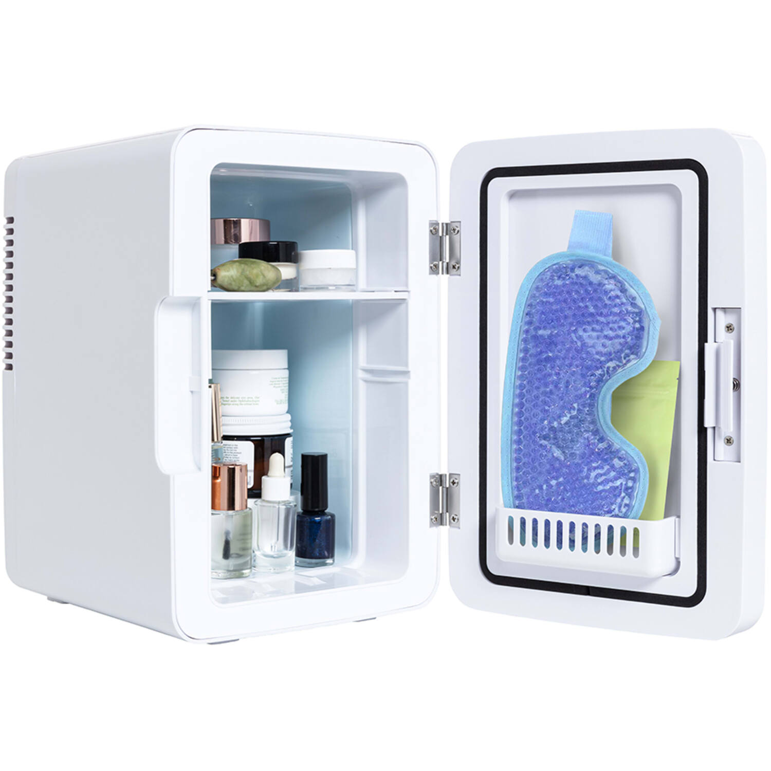 Cosmetic Beauty Cooler with Mirror White Image 5