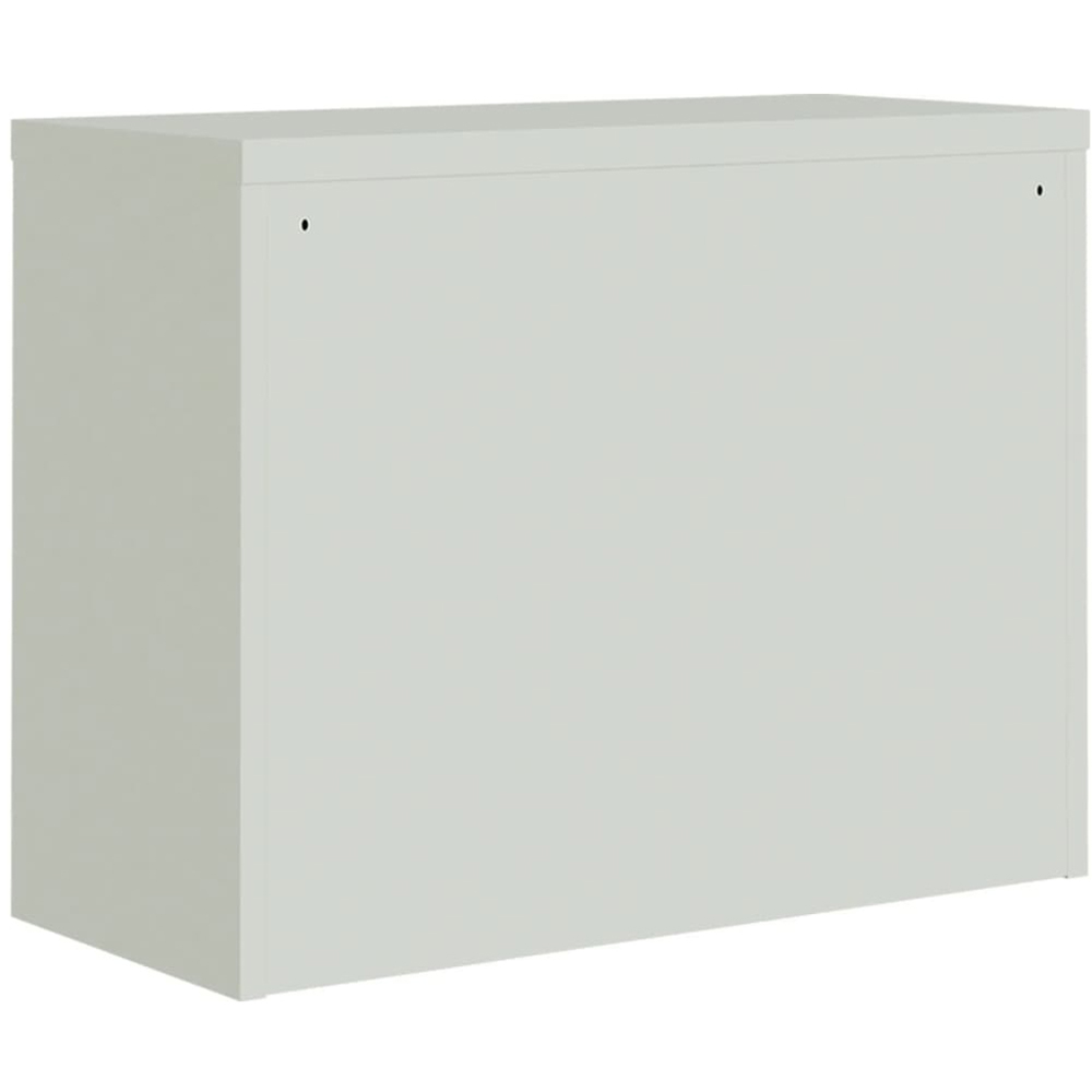 vidaXL 2 Door Light Grey Metal Lockable File Cabinet Image 6