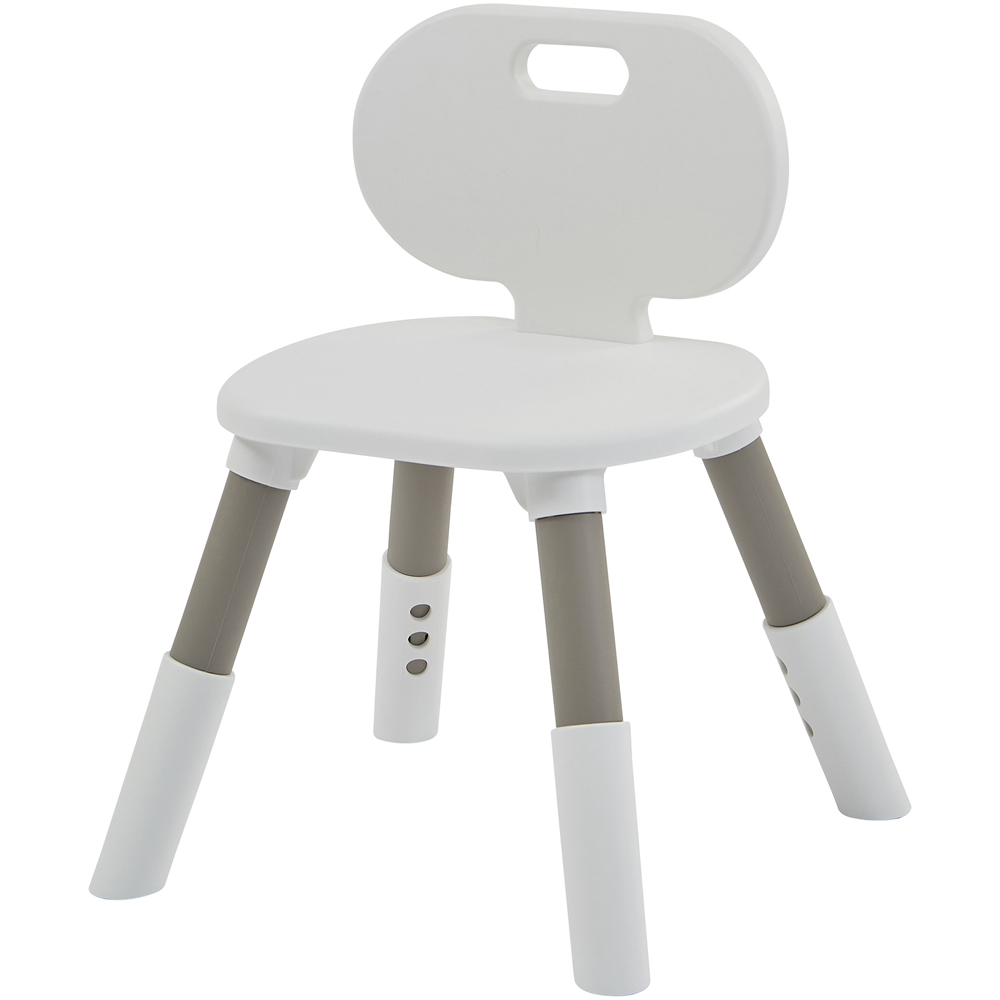 Liberty House Toys White and Grey Adjustable Table and Chair Set Image 4