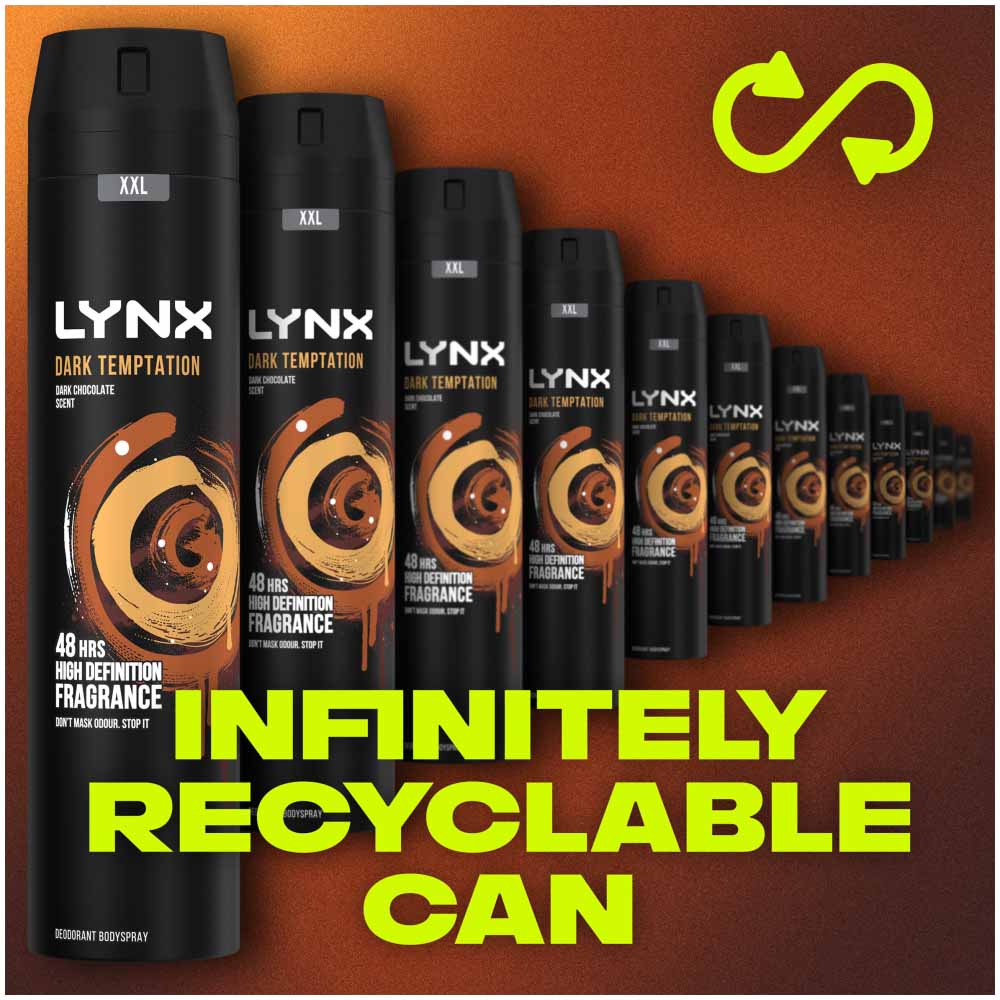 Lynx XXL Dark Temptation Dry Anti Perspirant Case of 6 x 250ml Image 7