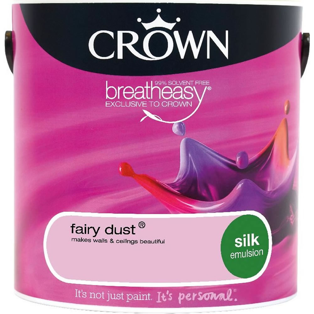 Crown Fairy Dust Silk Emulsion Paint 2.5L Image 1