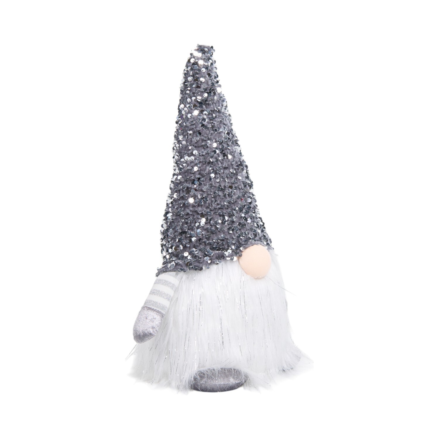 Silver Sequin Gonk Doorstop Silver Image 2