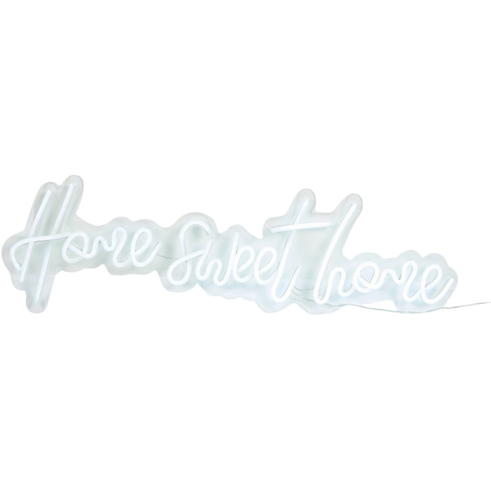 Neon Home Sweet Home Sign - White Image 3