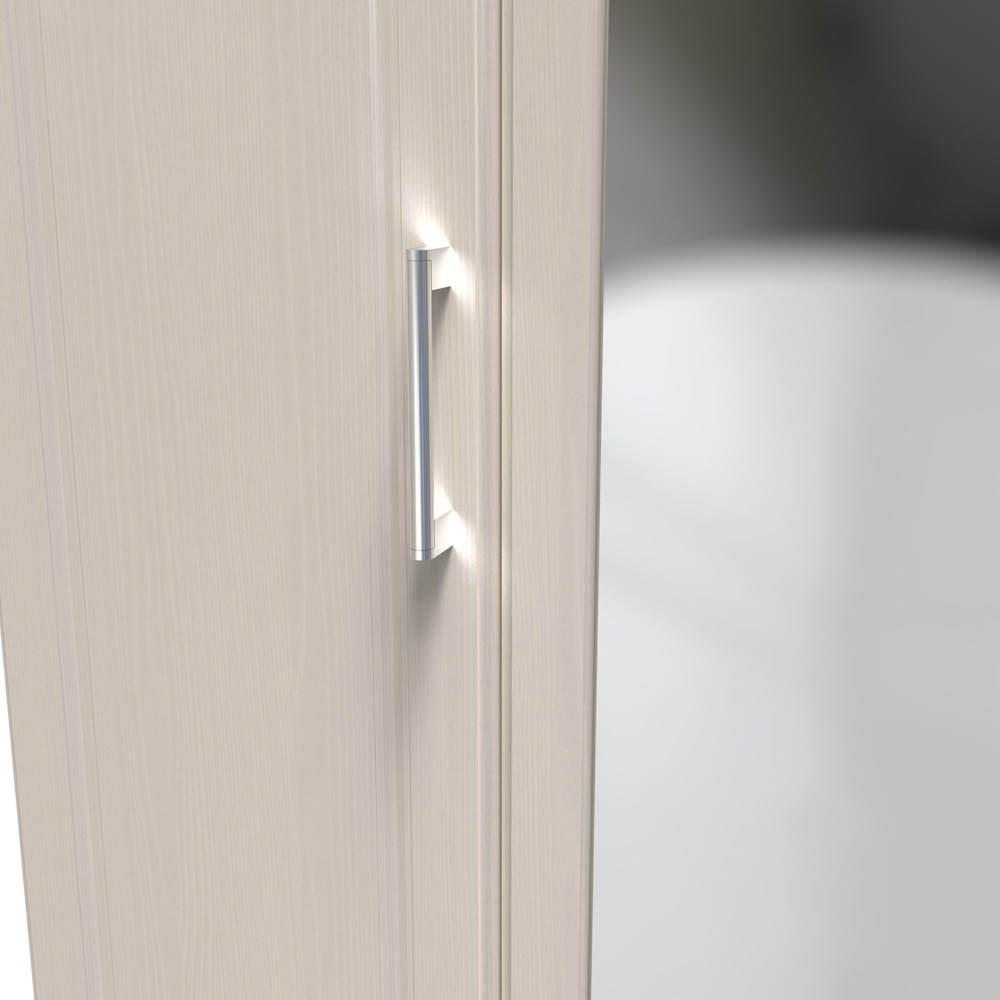 Crowndale Kent 3 Door Kashmir Ash and Modern Oak Mirror Wardrobe Image 5