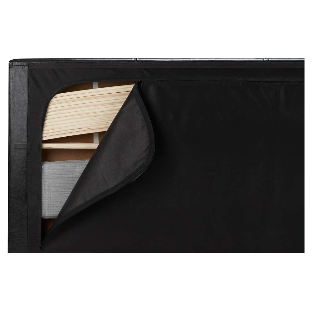 Berlin Single Steel Crushed Velvet Ottoman Bed Image 6