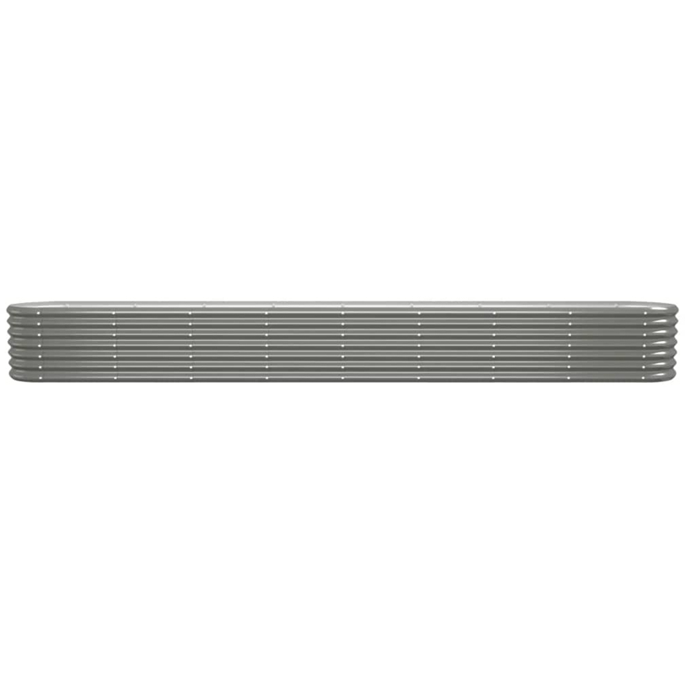vidaXL Grey Steel Raised Garden Bed 36 x 332 x 40cm Image 2
