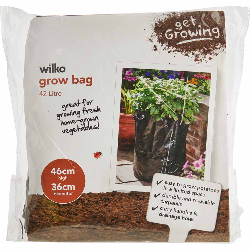 Wilko Tomato and Potato Grow Bag 42L 2 Pack Image 2