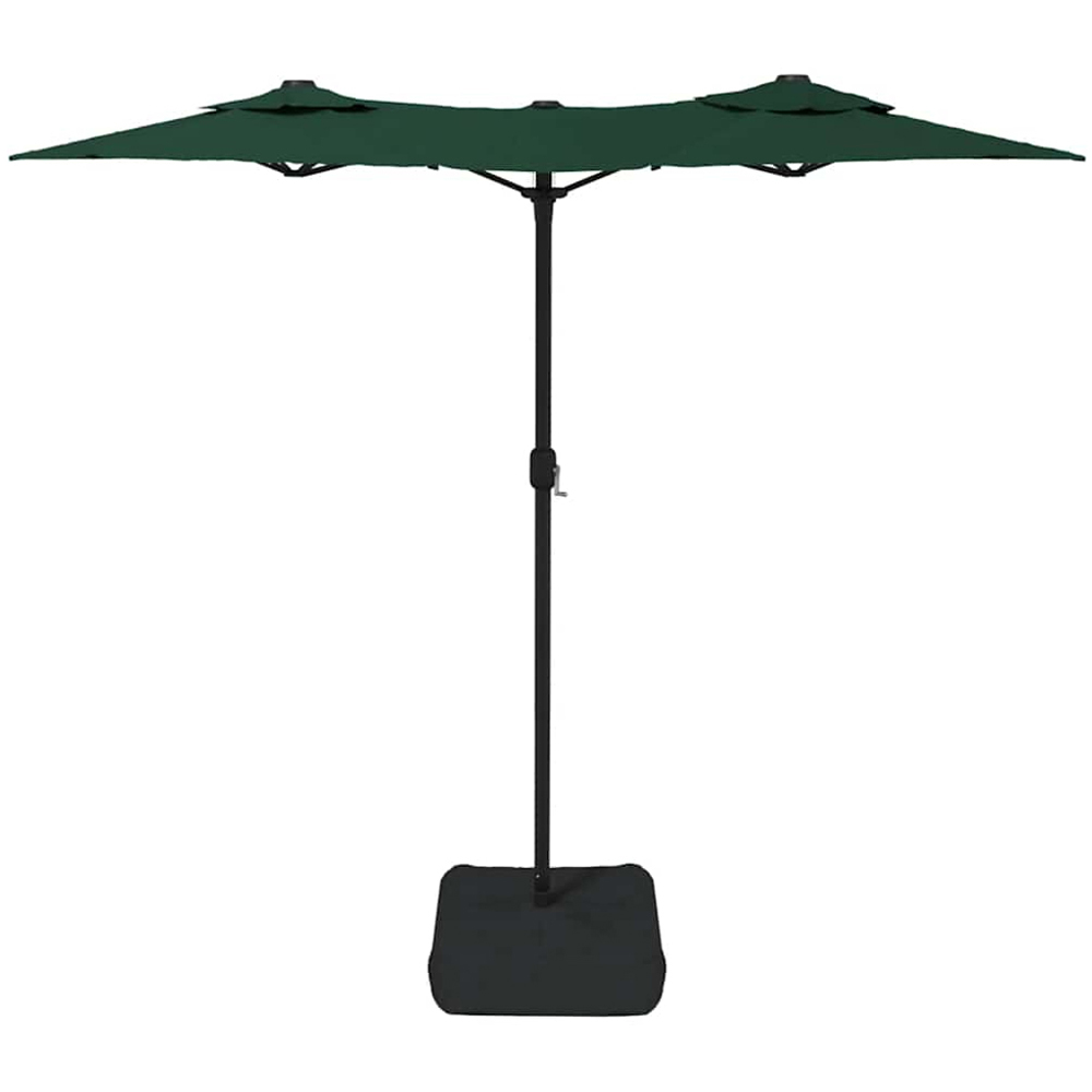 vidaXL Green LED Double Head Parasol 3 x 1.4m Image 4