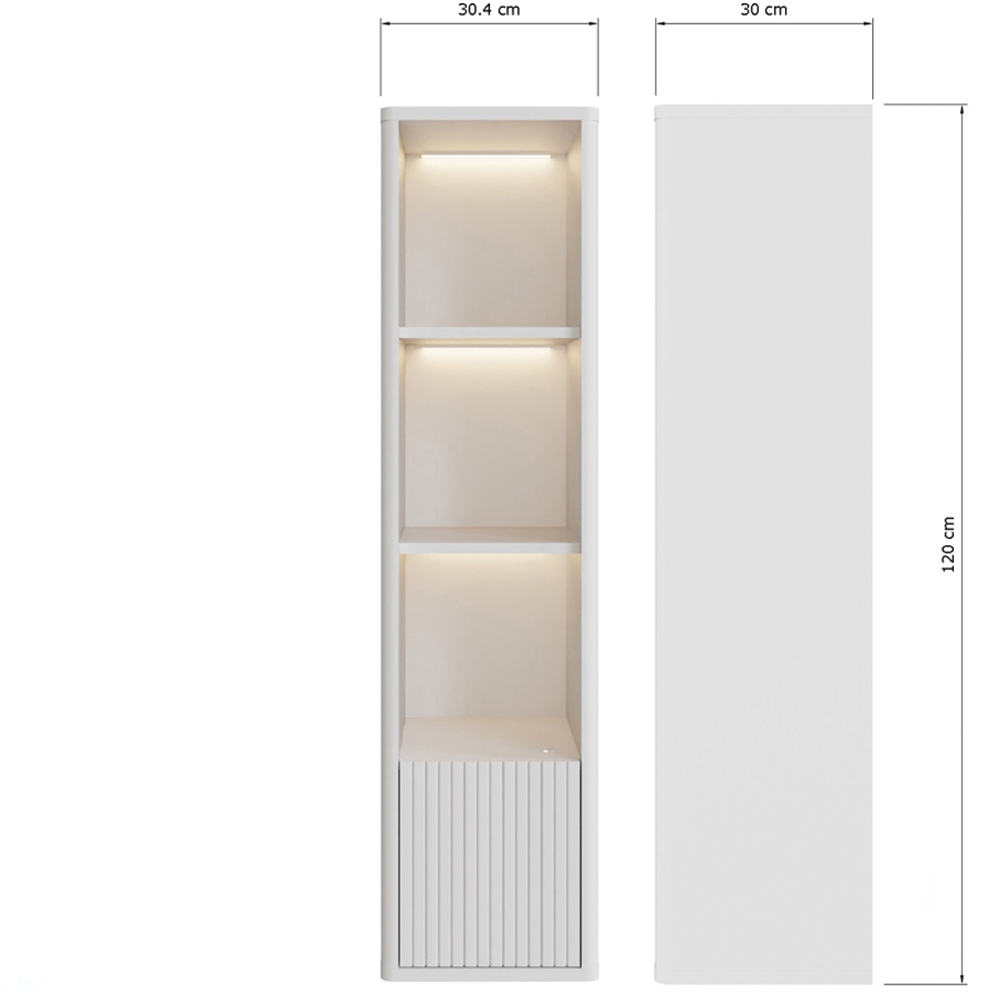 GFW Mateo White 3 Piece Living Room Furniture Set Image 8