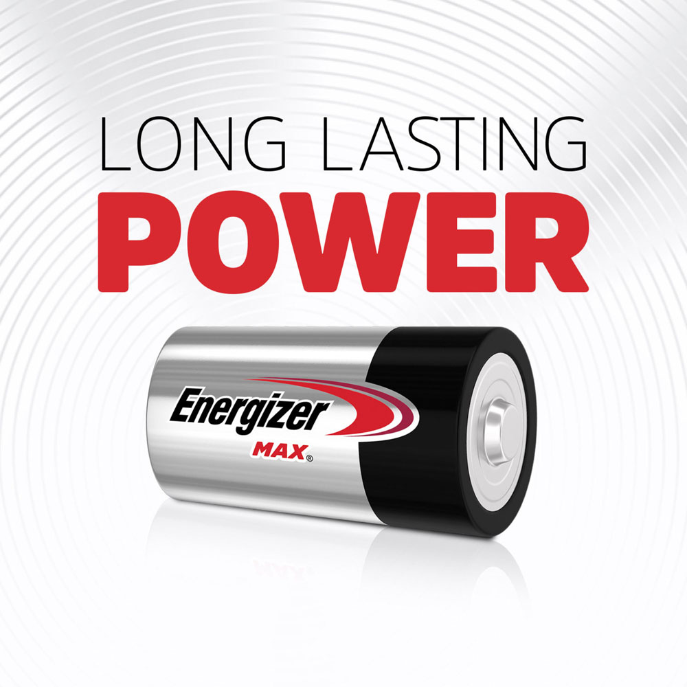 Energizer Max D 2 Pack Alkaline Batteries Image 3
