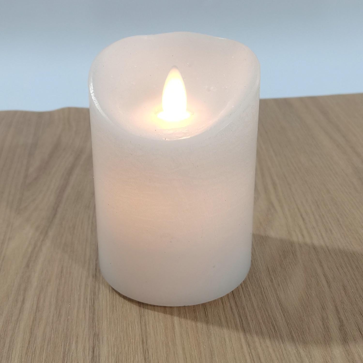 LED Cosy Cotton Flameless Pillar Candle Image 2