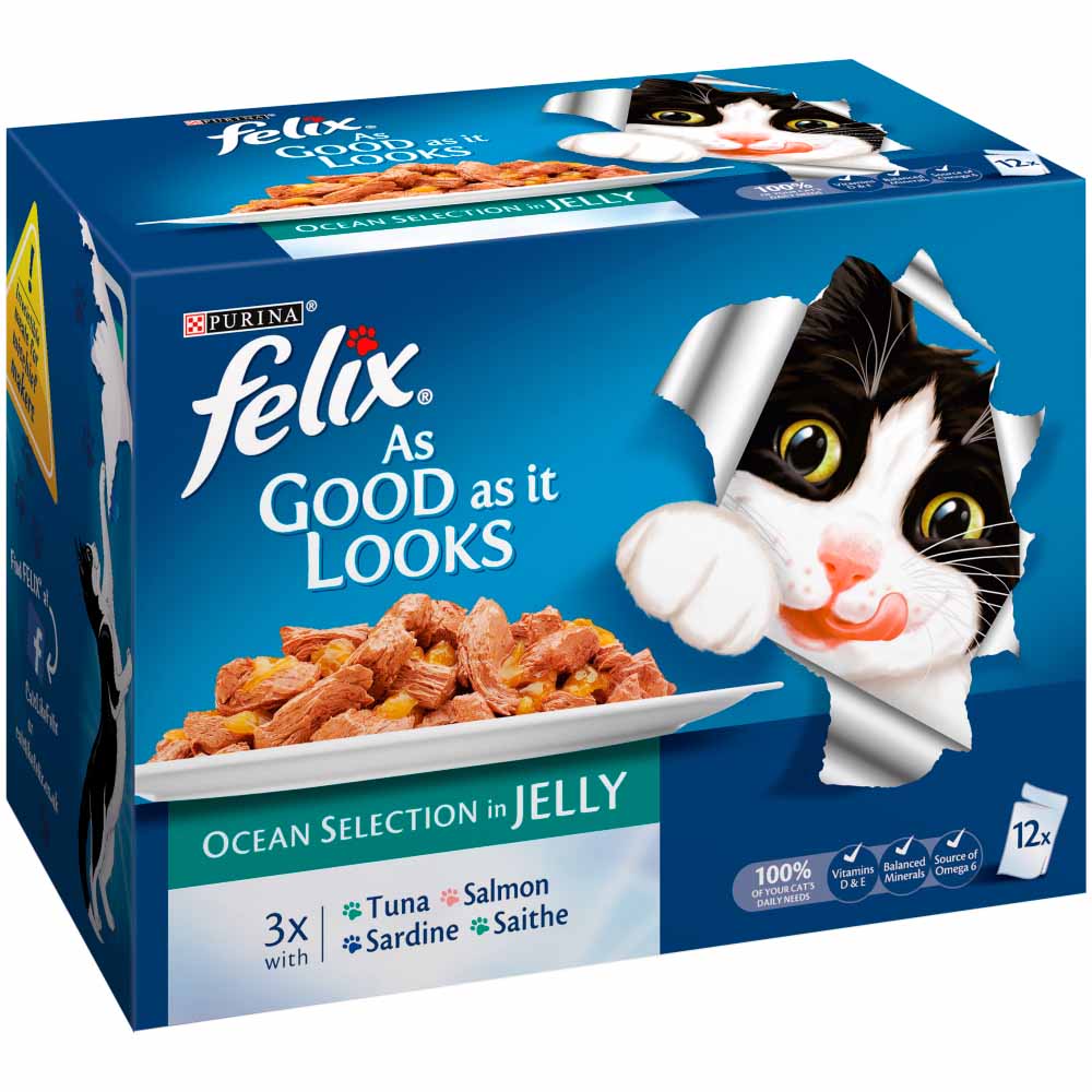 Felix As Good As It Looks Cat Food Ocean 12 x 100g Image 3
