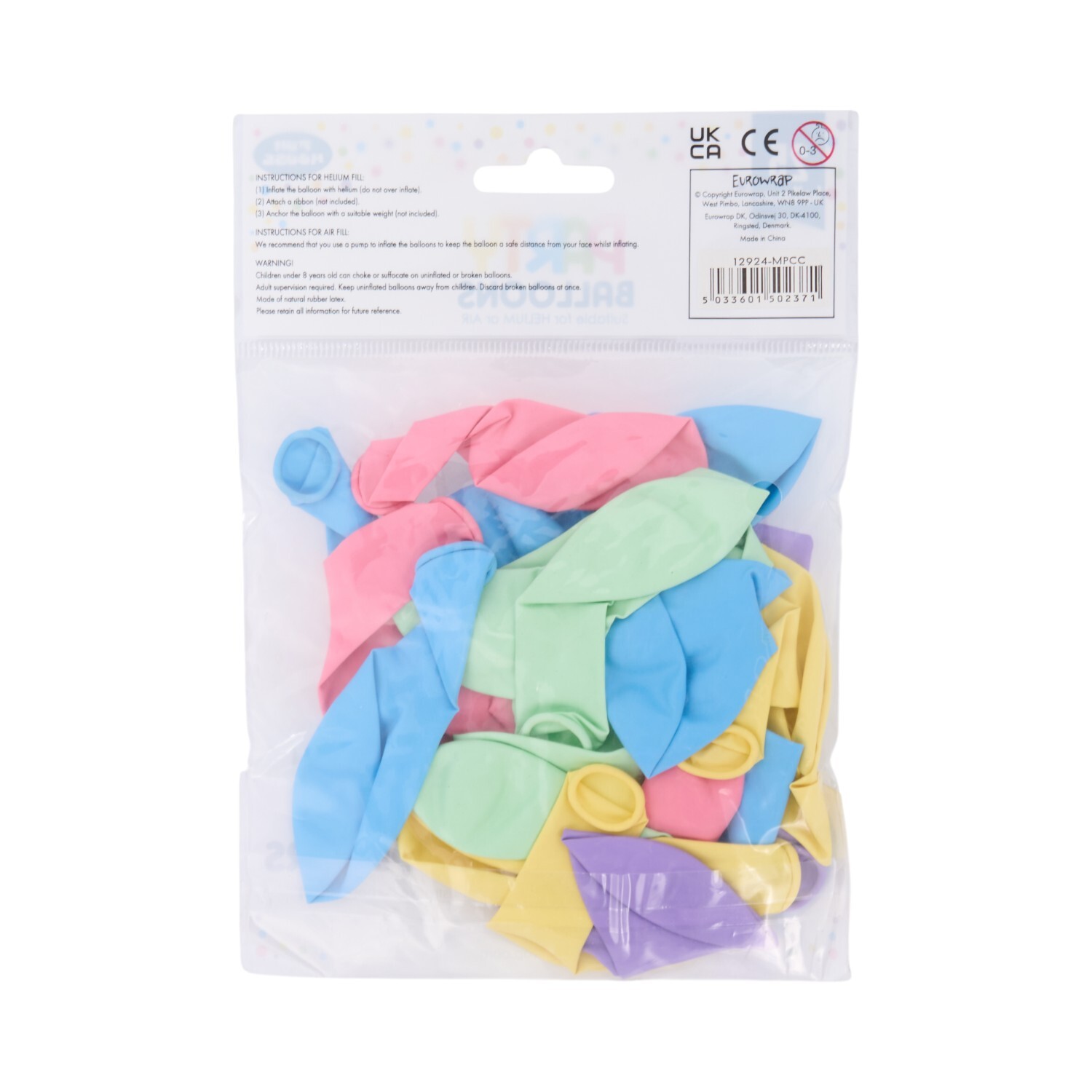 Pack of 25 Pastel Balloons Image 2
