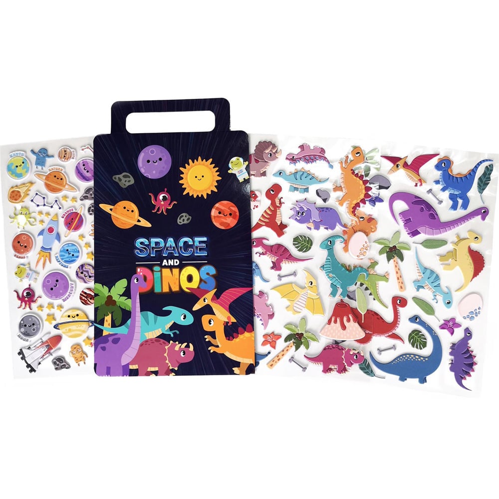 Walplus Lost in Space Double Sided Reusable Foam Window Sticker 103 Piece Image 2