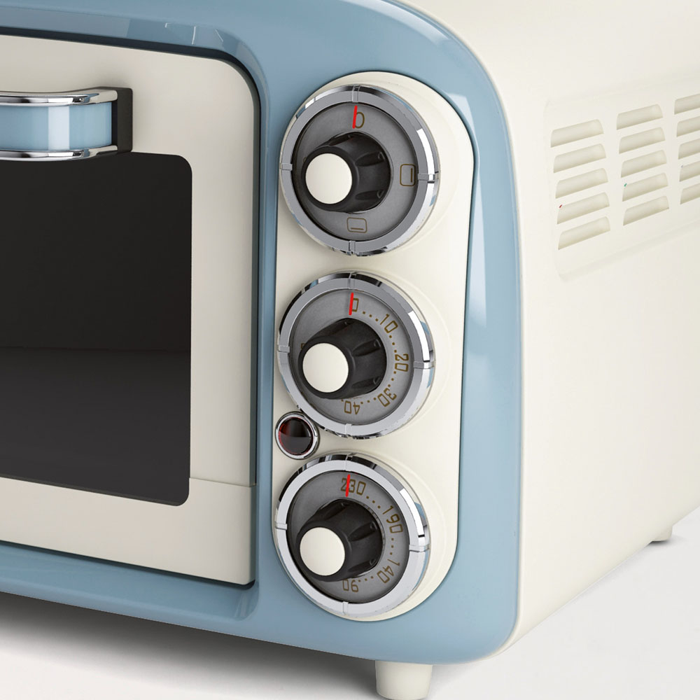 Ariete Blue Vintage 18L Mini Electric Oven Image 3