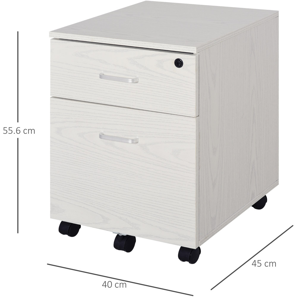 Vinsetto 2-Drawer Filing Cabinet Image 7