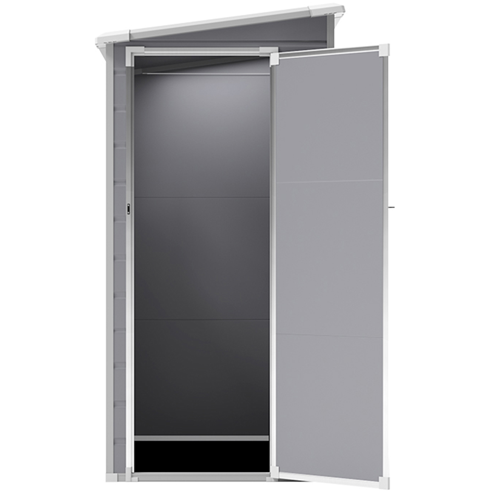 H&O Direct 5 x 4ft Grey Plastic Pent Tool Storage Shed Image 3