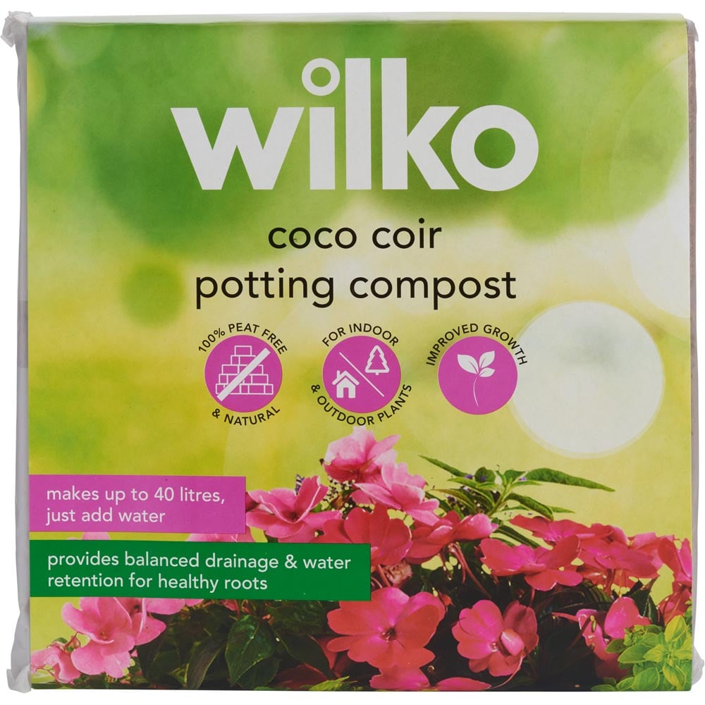 Wilko Coco Potting Compost 40L Wilko