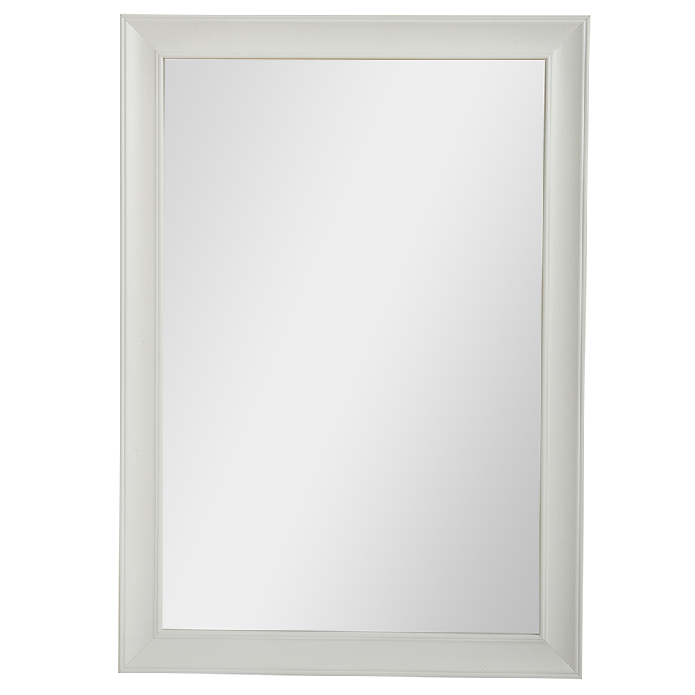 Wilko White Mantle Mirror 86 x 60cm Image 1