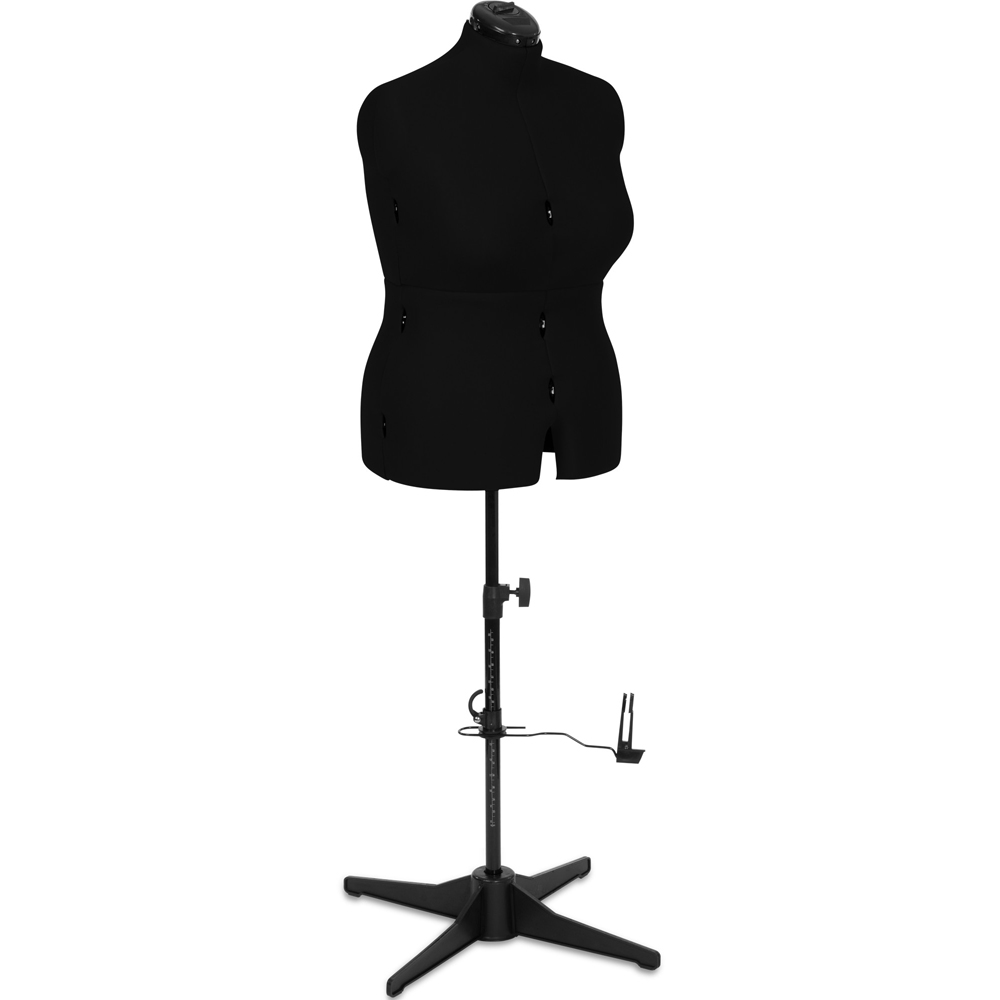 Sewing Online 023818-Black Black Adjustable 8-Part Dressmakers Dummy with Hem Marker Large Image 1