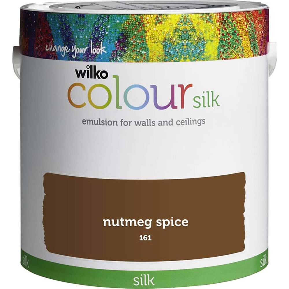 Wilko Nutmeg Spice Silk Emulsion Paint 2.5L Image 1