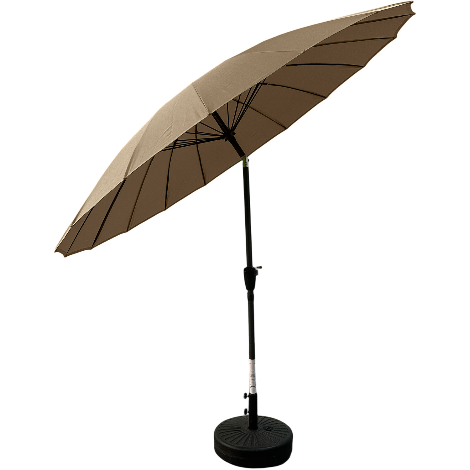 Shanghai 2.7m Crank and Tilt Parasol Taupe Image 2