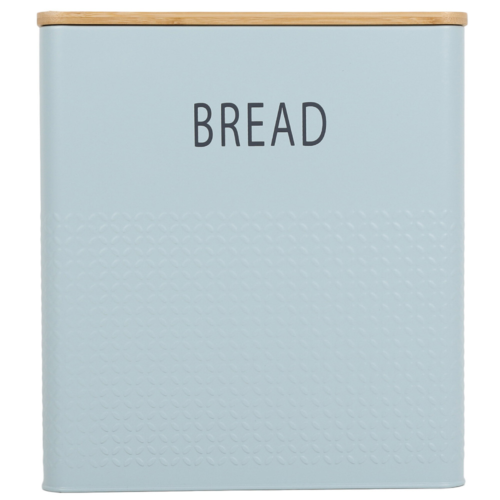 Blue Embossed Bread Bin Image 1