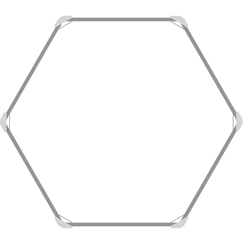 vidaXL Brown Galvanised Steel Hexagonal Raised Garden Bed 129 x 129 x 77cm Image 3