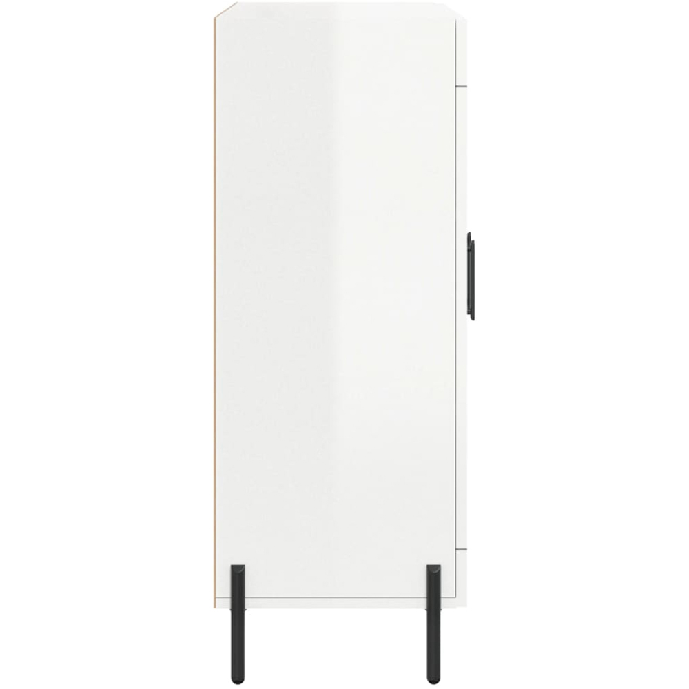 vidaXL 2 Door High Gloss White Sideboard Image 7
