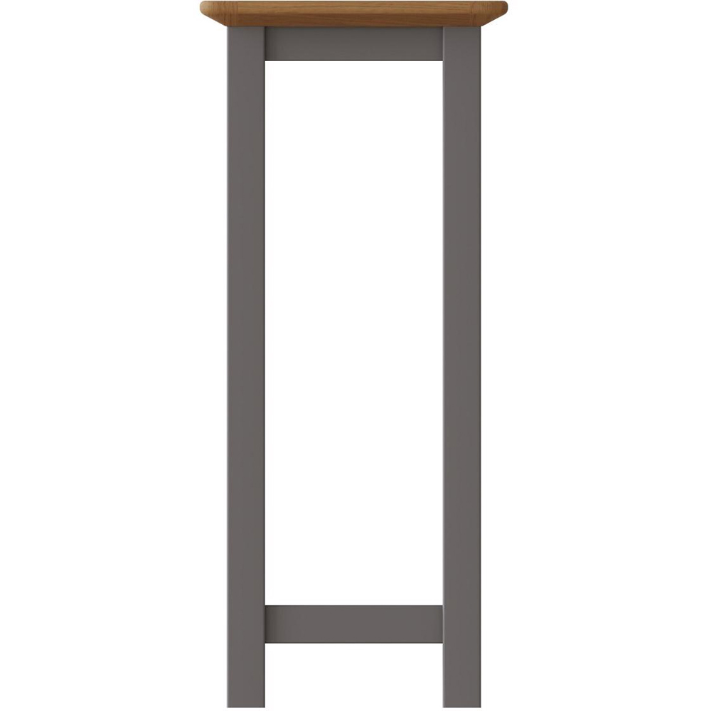 FWStyle Taberno Single Shelf Dove Grey and Oak Side Table Image 3