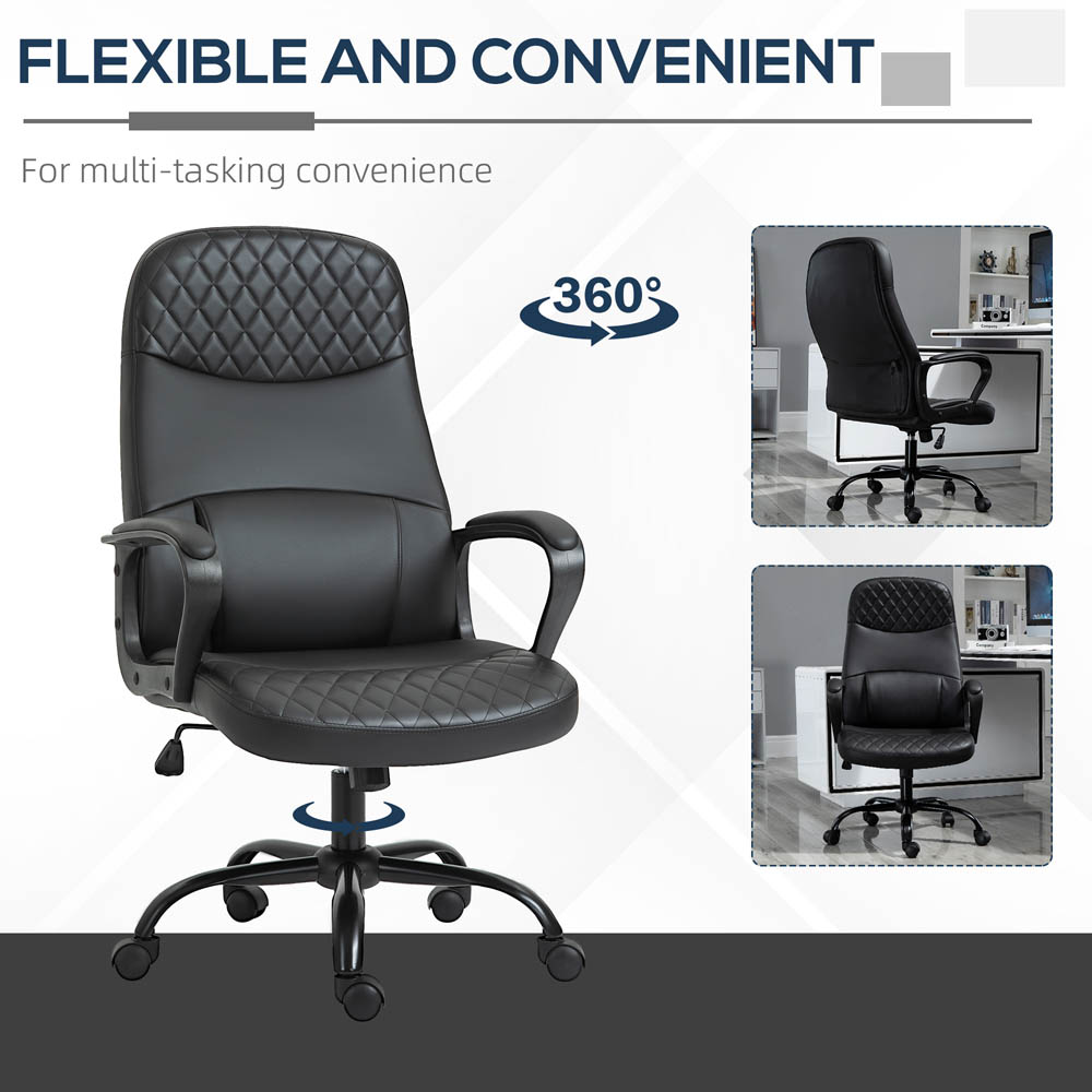 Portland Black PU Leather Massage Office Chair Image 5