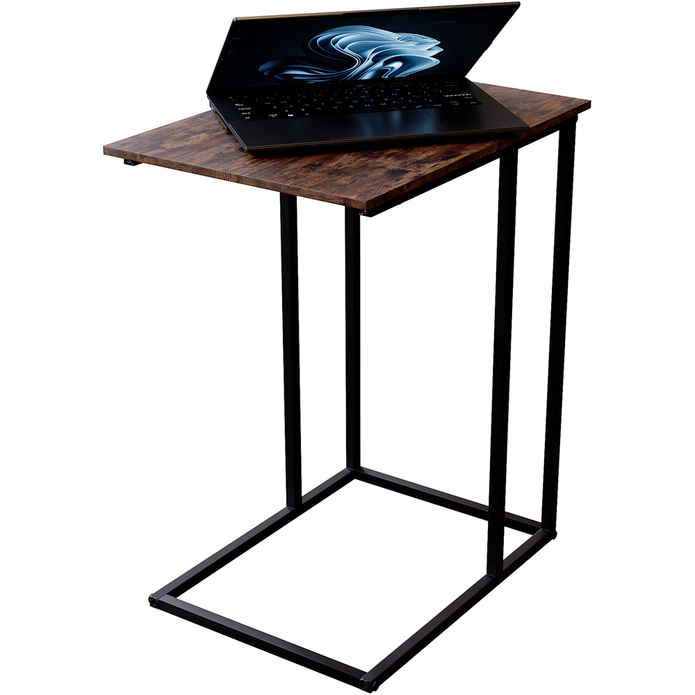 Vida Designs Brooklyn Dark Wood Side Table Image 7