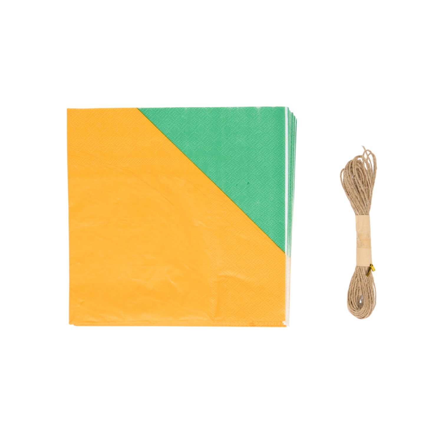 Pack of 16 Carrot Napkins Orange Image 2